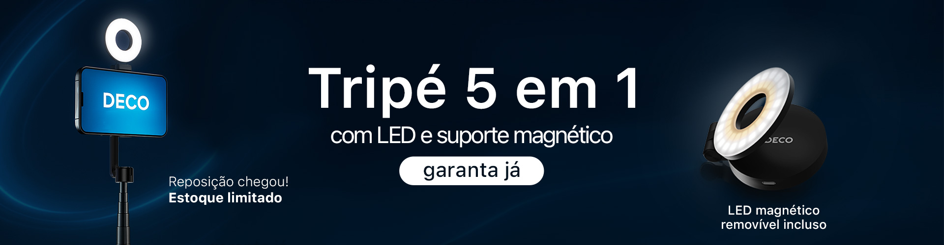 Tripé chegou