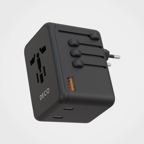 Carregador Universal 65w Gan Para Viagens