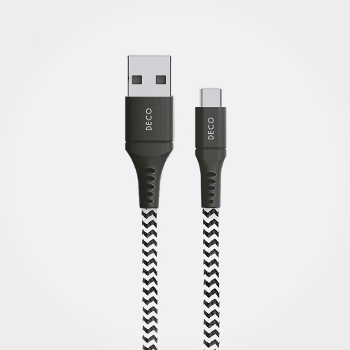 Cabo Em Nylon Usb-a Para Usb-c 25cm