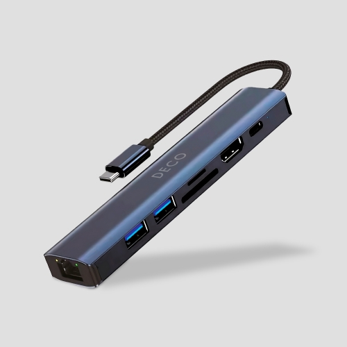 Hub 7 Em 1 Para Notebook - Usb C