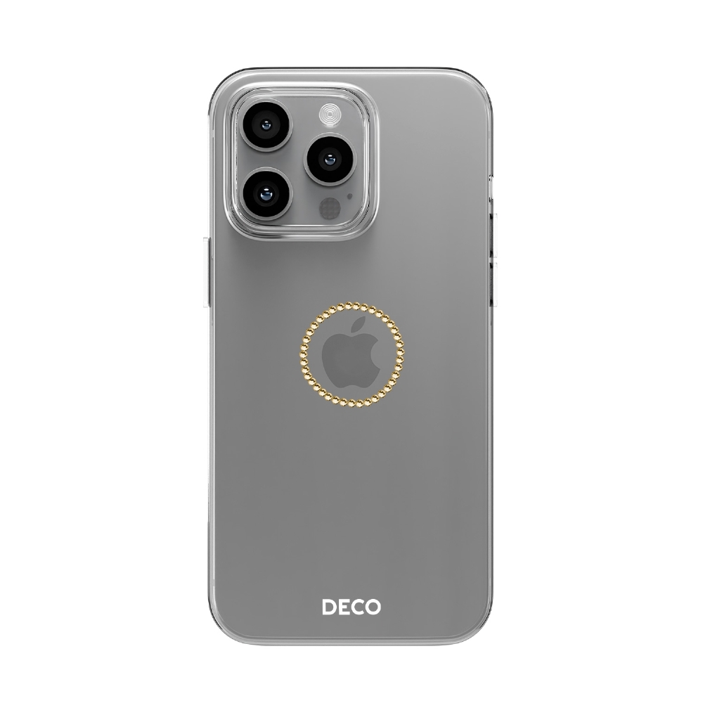 Capa Logo De Cristais Iphone 15 Pro