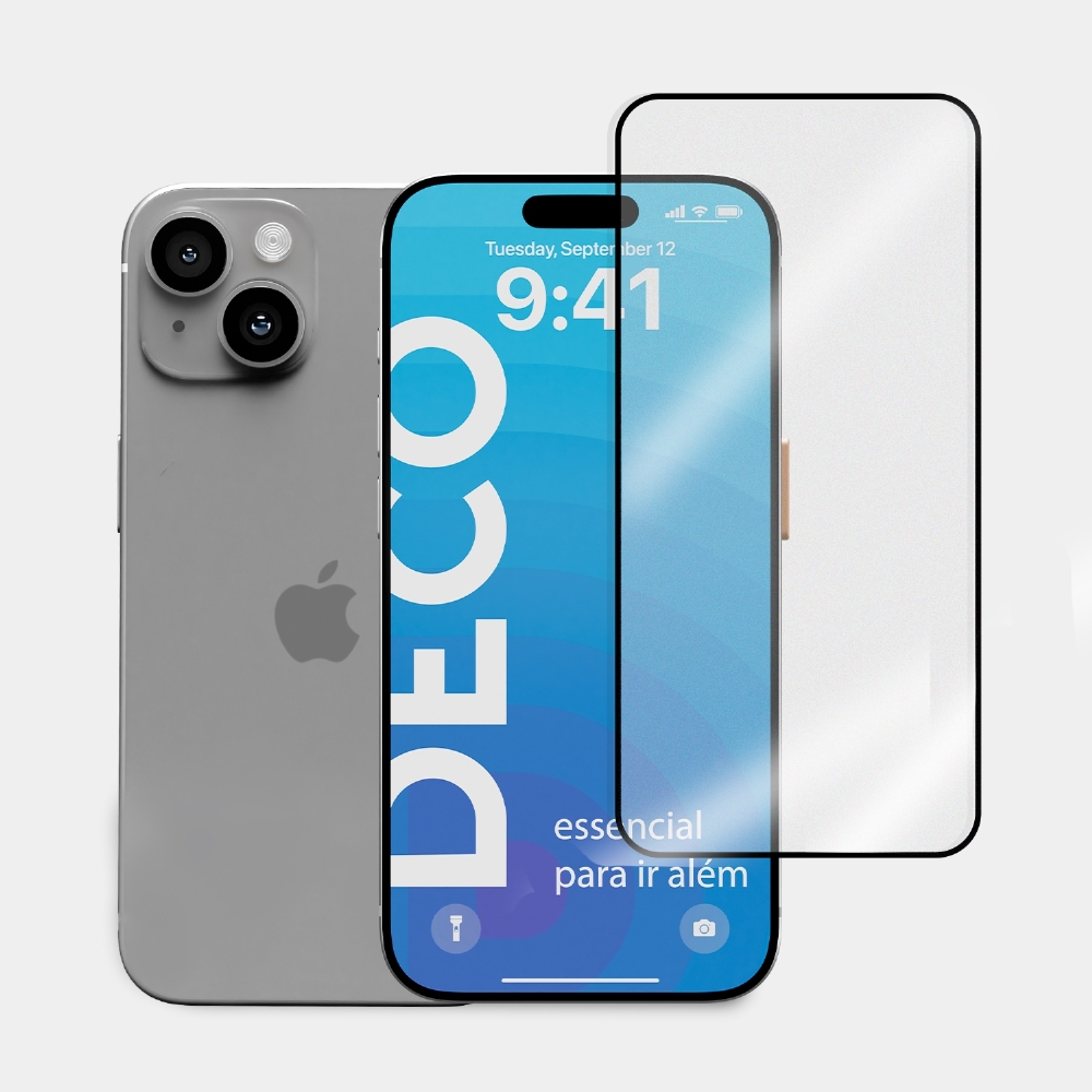 Película 3d Vidro - Iphone 15 Plus