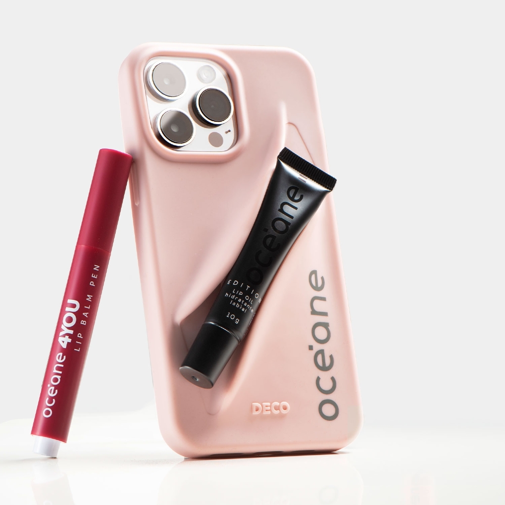 Capa Beauty Clip + Lip Oil Océane - iPhone 13/14