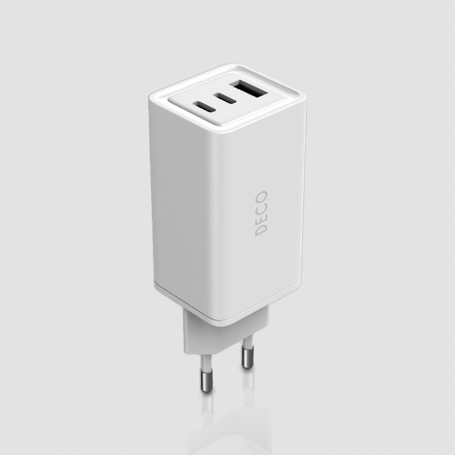 Carregador De Parede 65w  2 Usb C - 1 Usb A - Deco