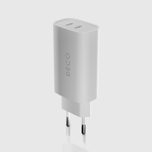 Carregador De Parede Gan 45w - 2 Entradas Usb C