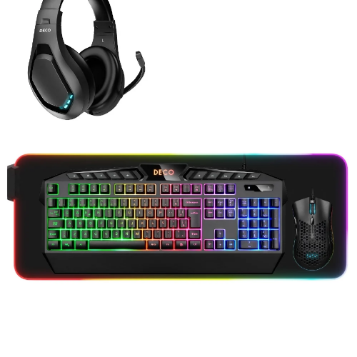 Kit Gamer: Headset + Mouse + Teclado + Mousepad