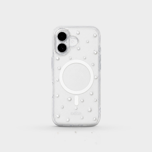 Capa Magsafe Com Pontos De Cristais - Iphone 17