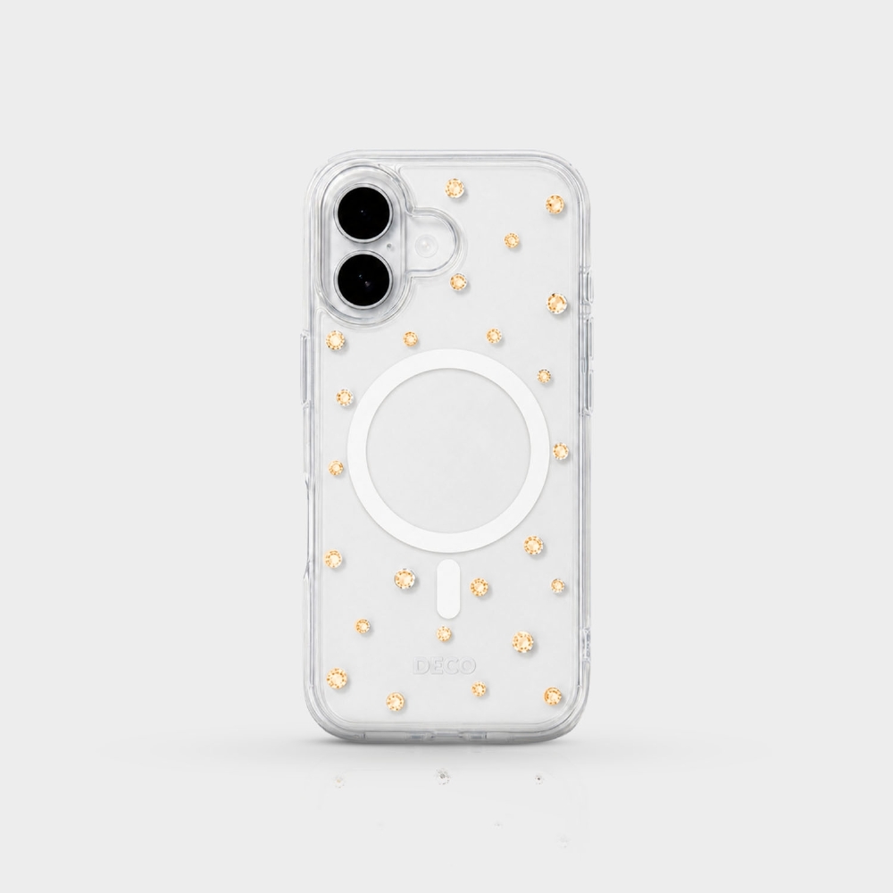 Capa Magsafe Com Pontos De Cristais - Iphone 15 Pro Max