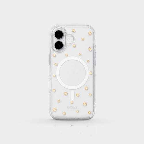 Capa Magsafe Com Pontos De Cristais - Iphone 15 Pro Max