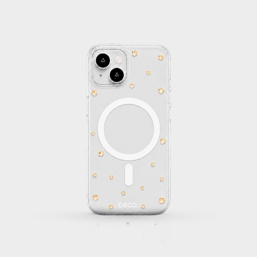 Capa Magsafe Com Pontos De Cristais - Iphone 15