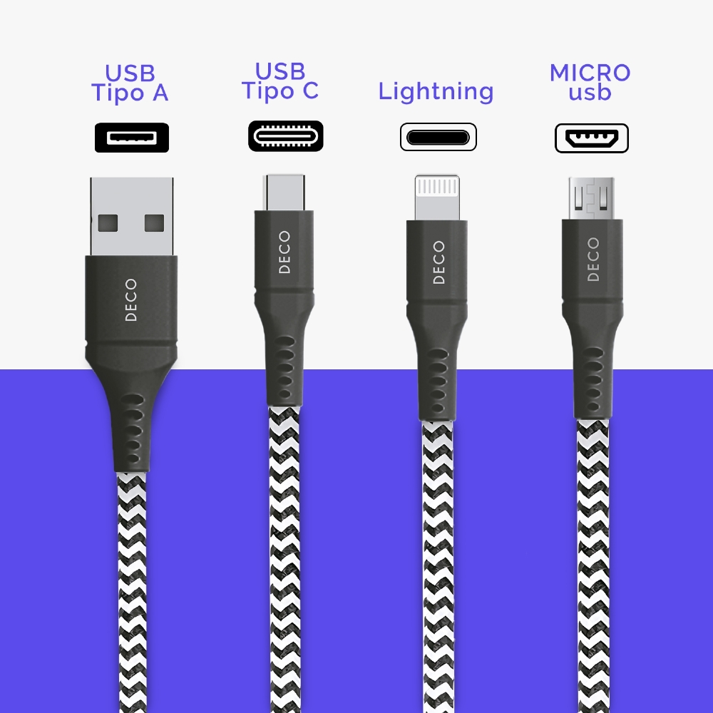 Cabo Em Nylon Usb-a Para Lightning 25cm