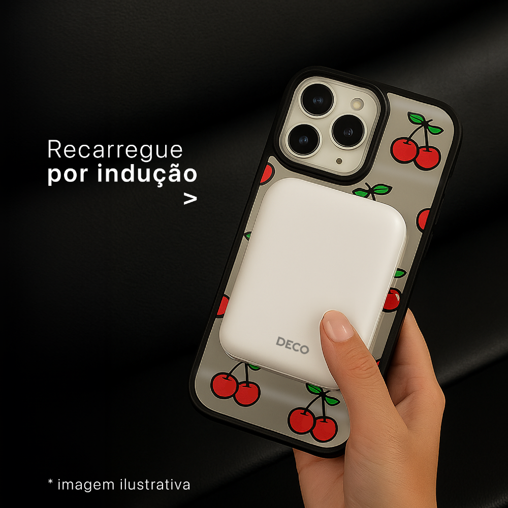 Capa Espelho Magnética Iphone 16 Pro - Cherry
