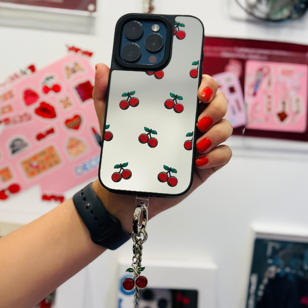 Capa Espelho Magnética Iphone 16 Pro - Cherry