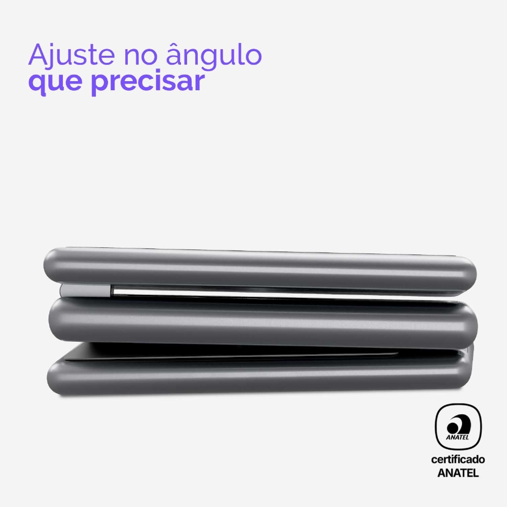 Carregador Dobrável 3 Em 1 Deco Para Celular, Fone De Ouvido E Relógio