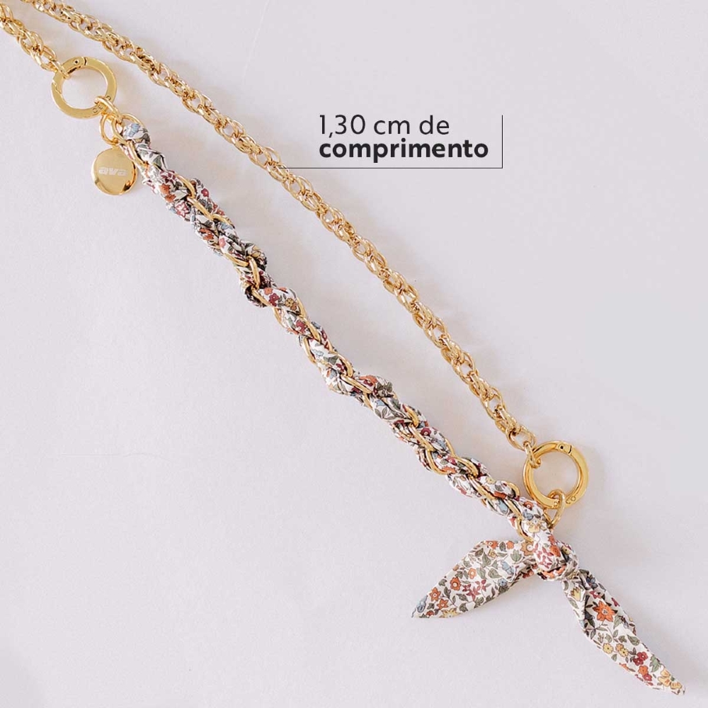 Cordão + Alça Lenço 1.3m Liberty Ava E Deco