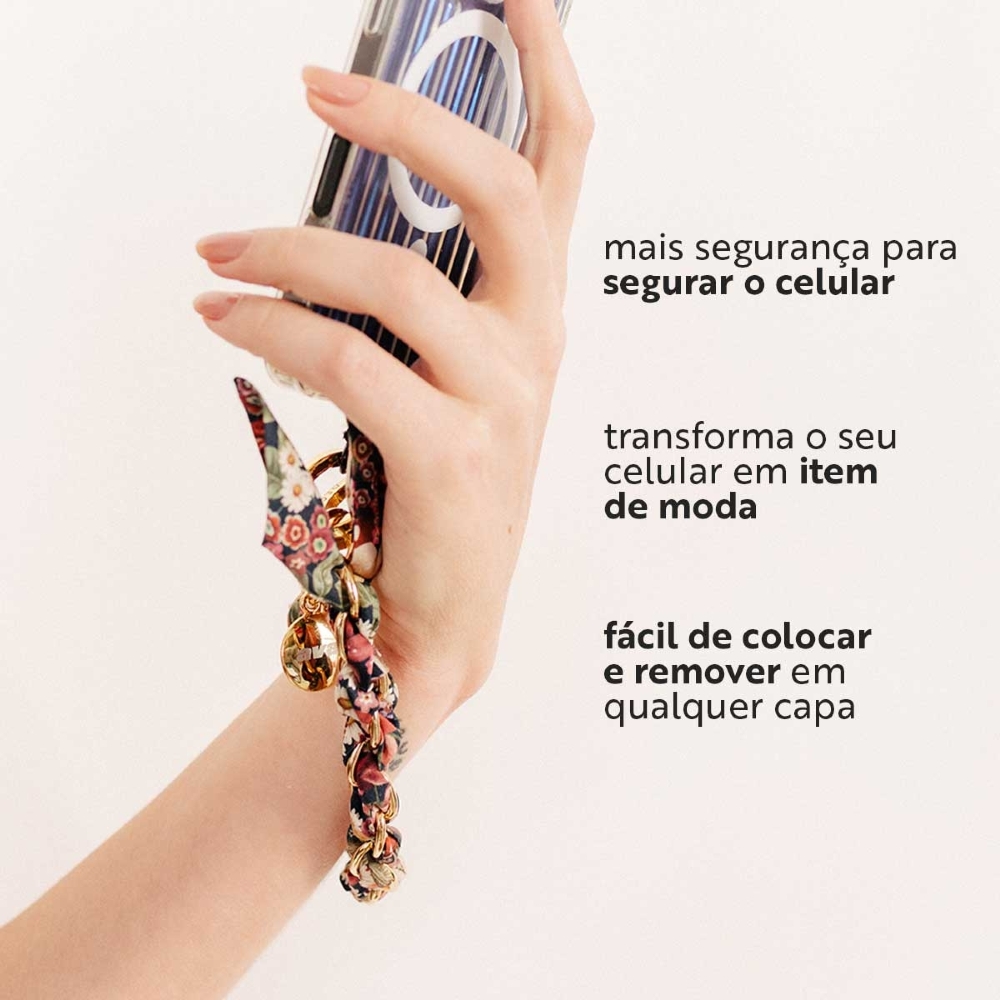 Cordão + Alça Lenço 1.3m Liberty Ava E Deco