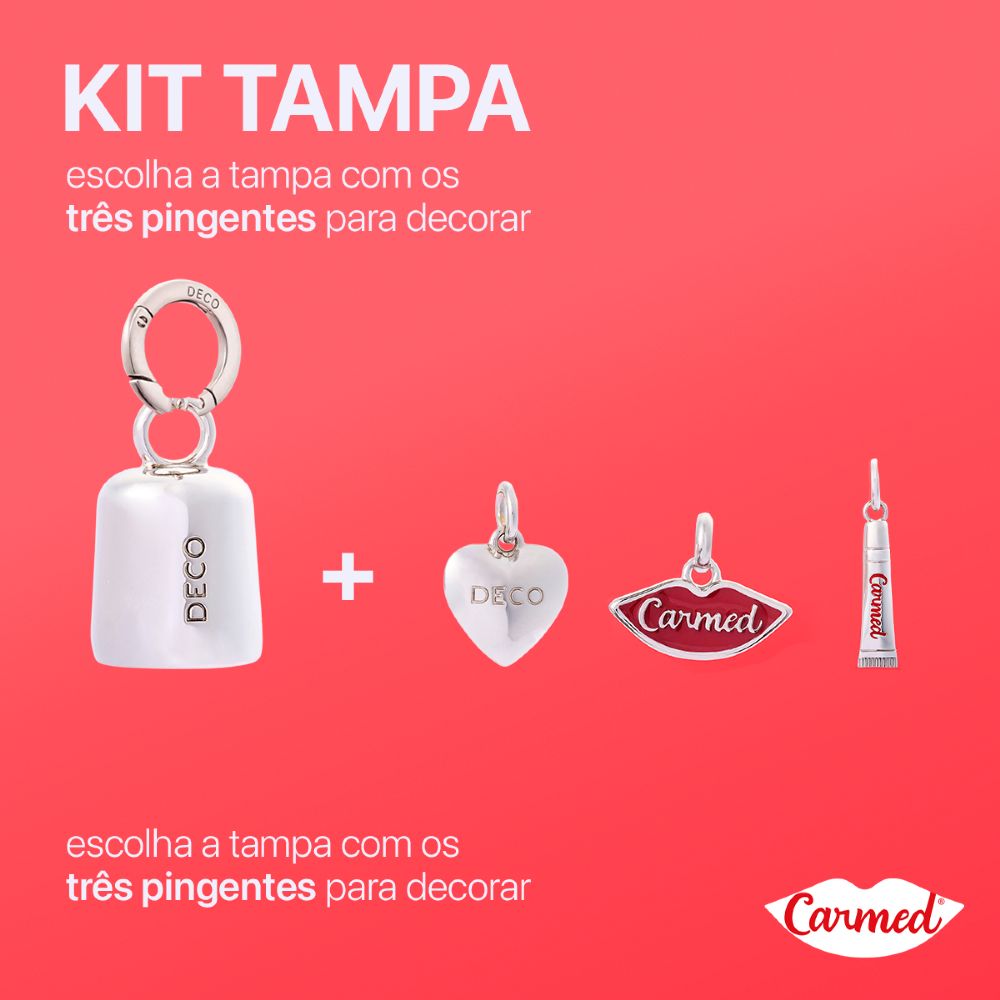 3 Pingentes + Porta Carmed + Tampa Carmed Deco
