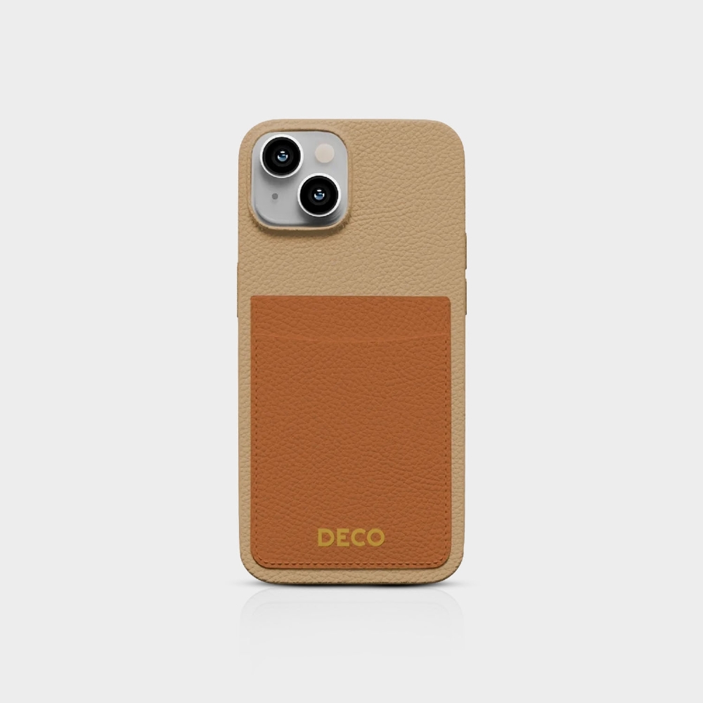 Capa De Corino Com Porta Cartões Iphone 13 / 14