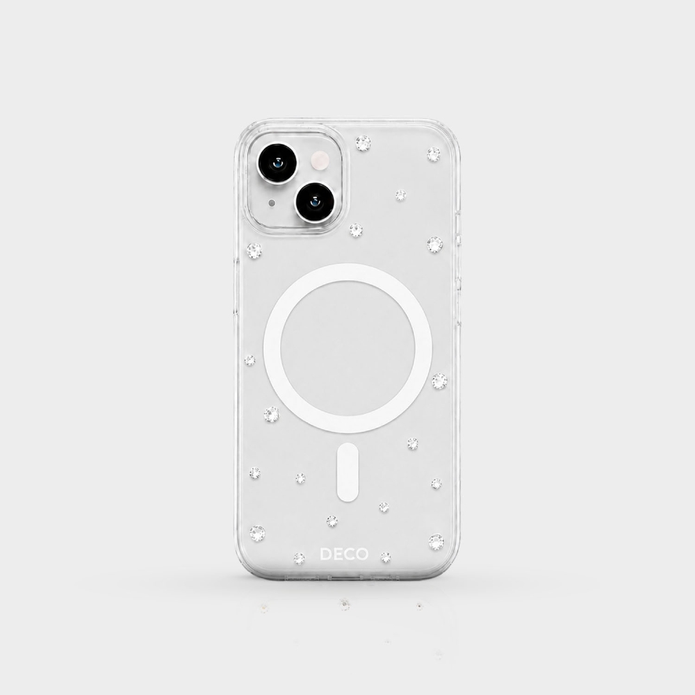 Capa Magsafe Com Pontos De Cristais - Iphone 15