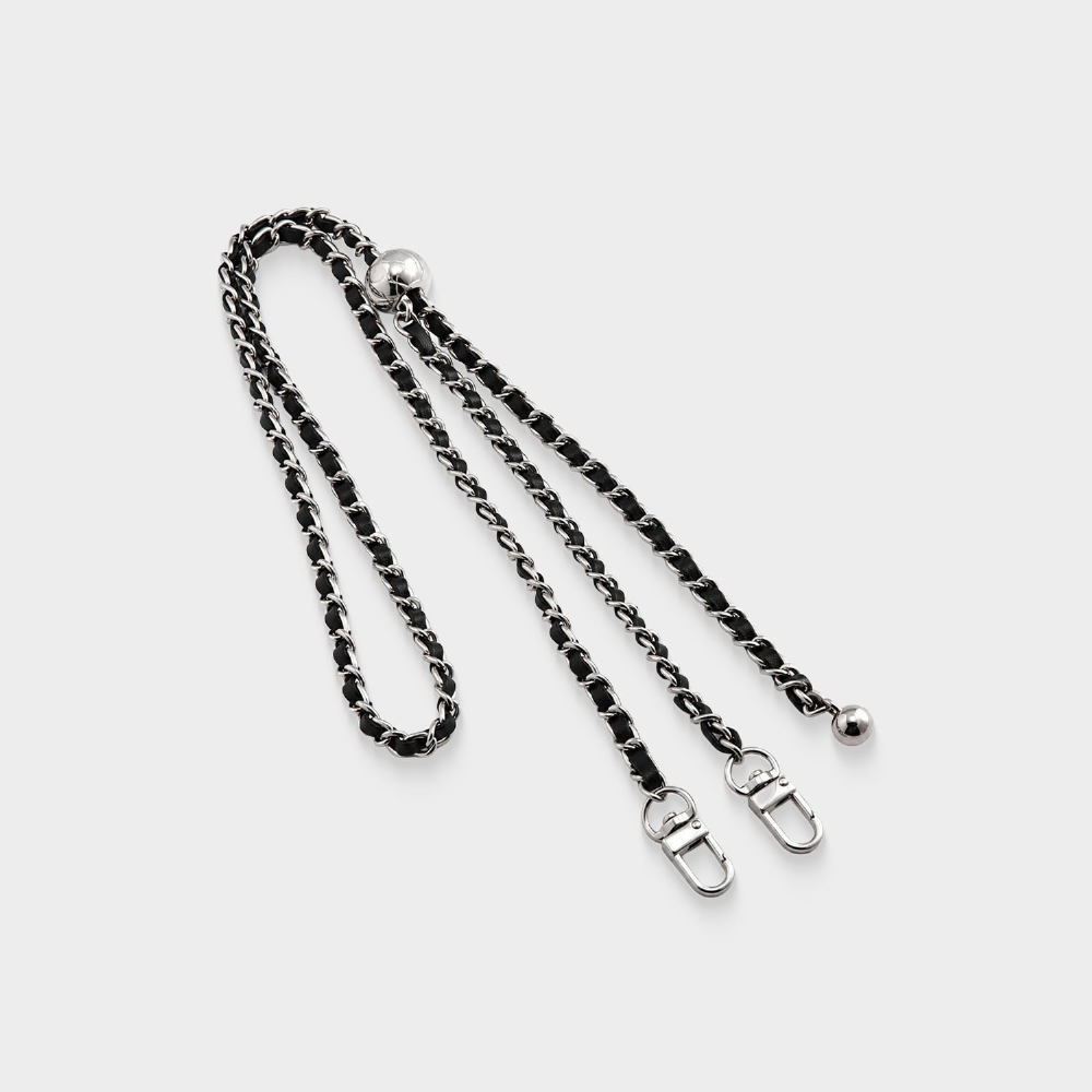 Cordão Universal Em Metal E Couro 1.3 M