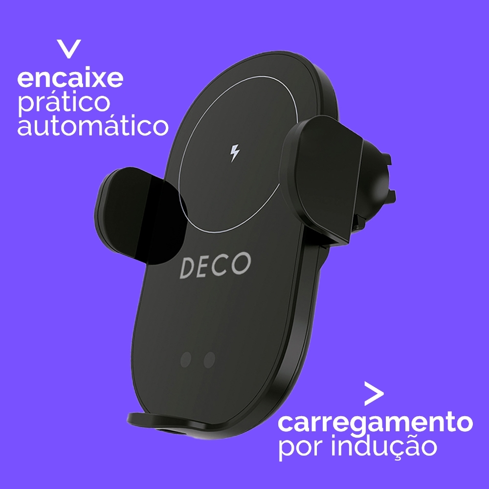 Suporte E Carregador Sem Fio Veicular - 15w