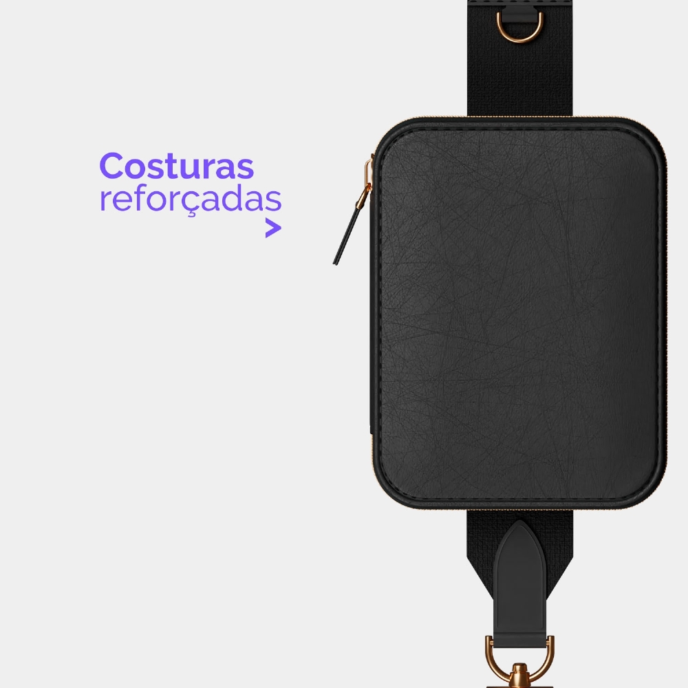 Alça Com Bolsa Corino 120cm