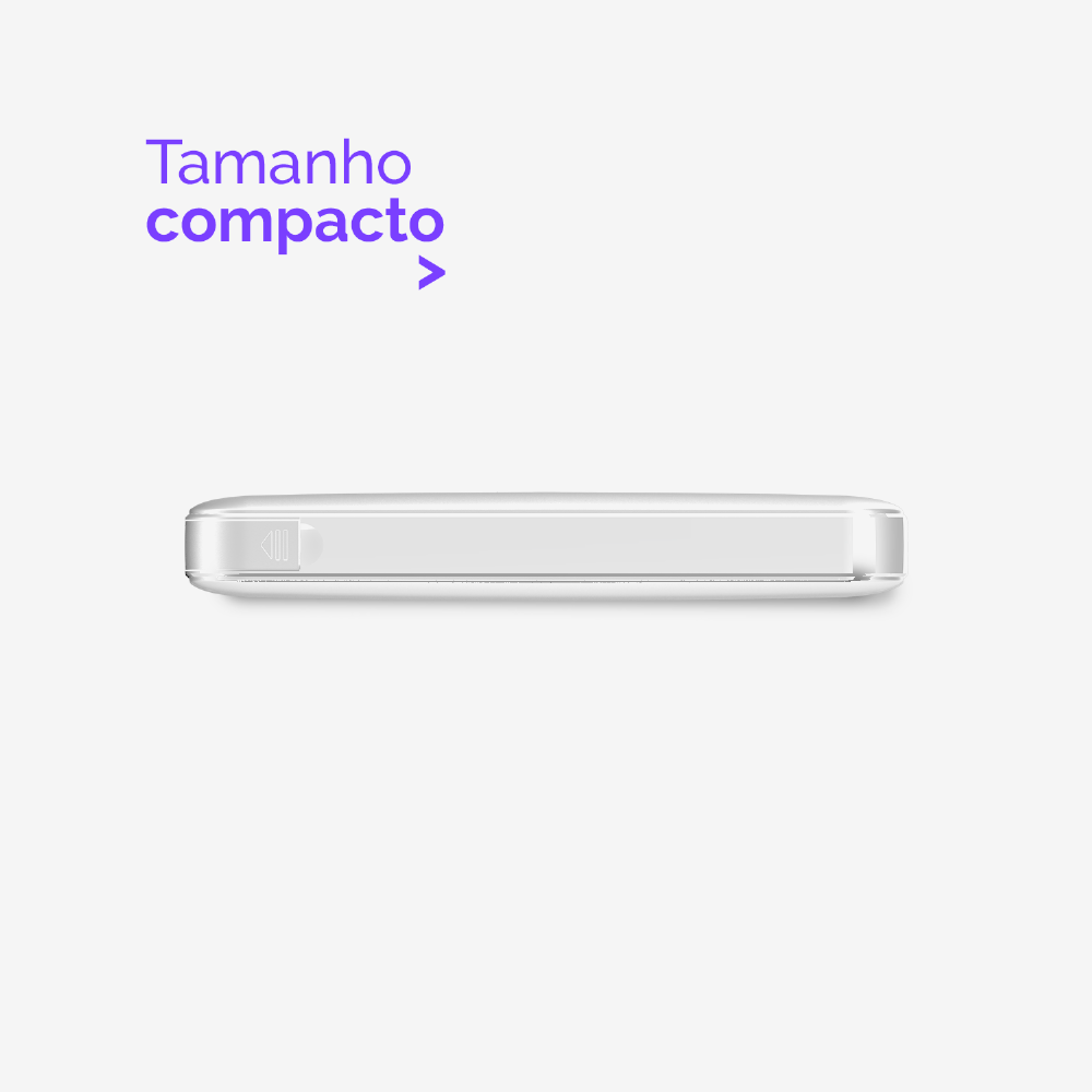 Carregador Portátil Universal Com Cabo - 10000 Mah