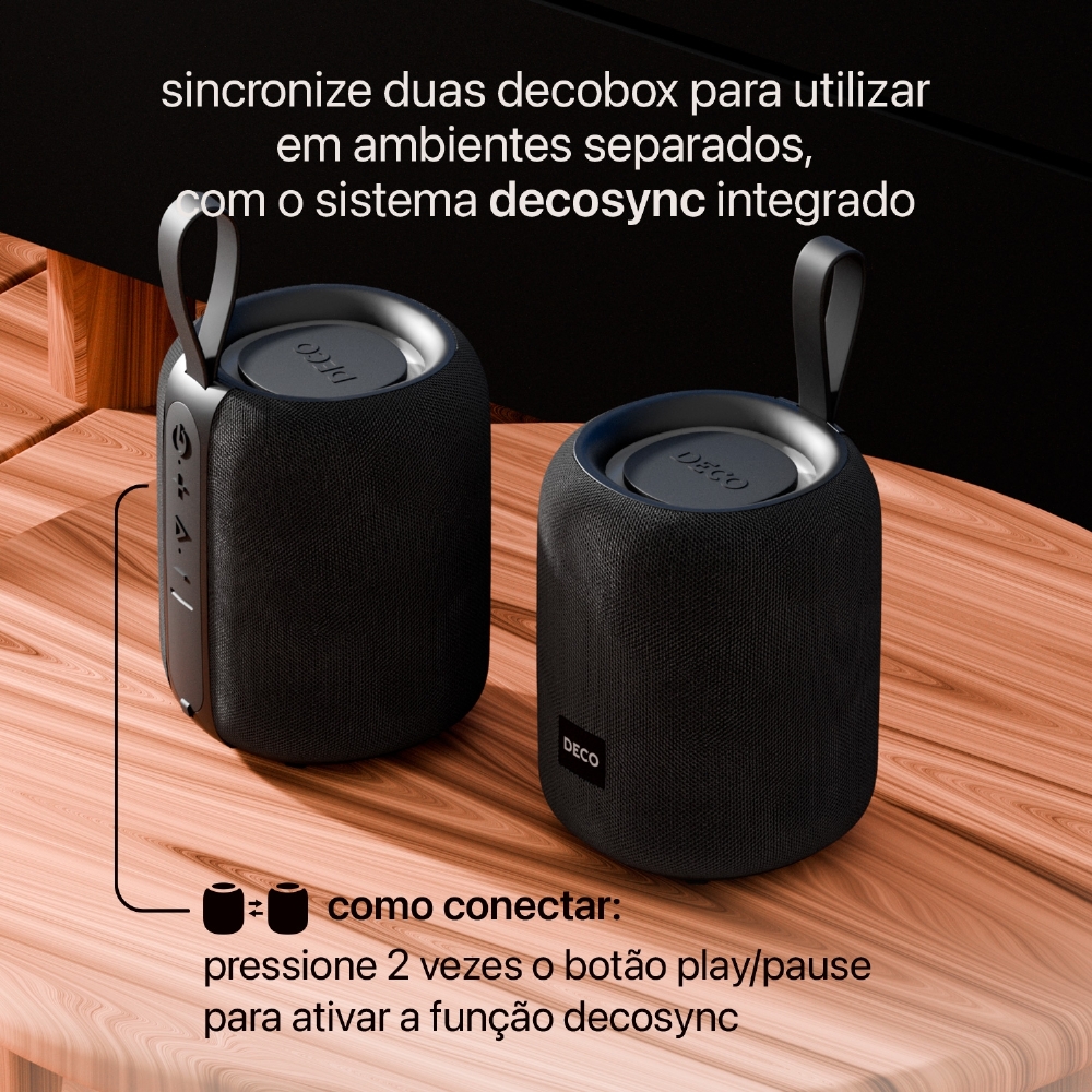 Decobox® Essencial - Caixa De Som Portátil