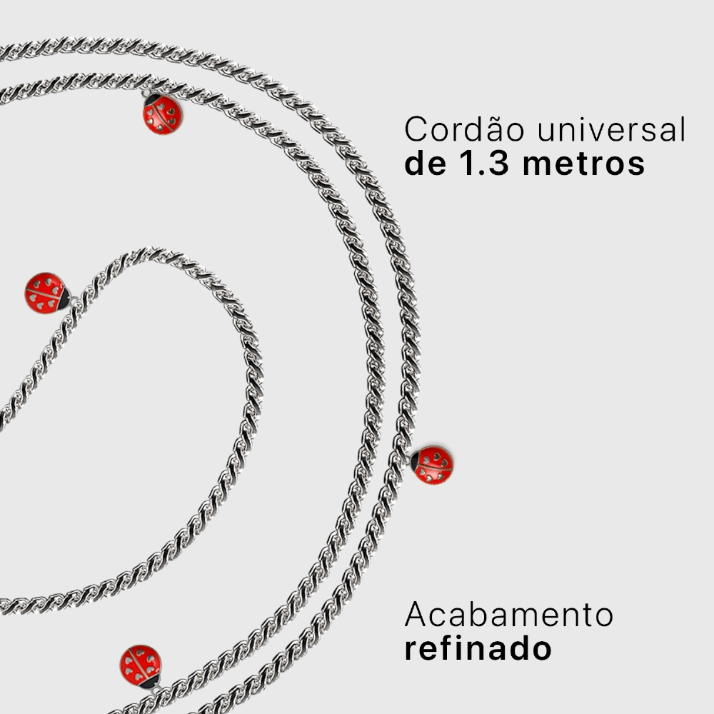 Cordão Universal Joaninha 1.3m.