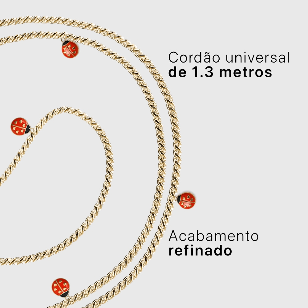 Cordão Universal Joaninha 1.3m.