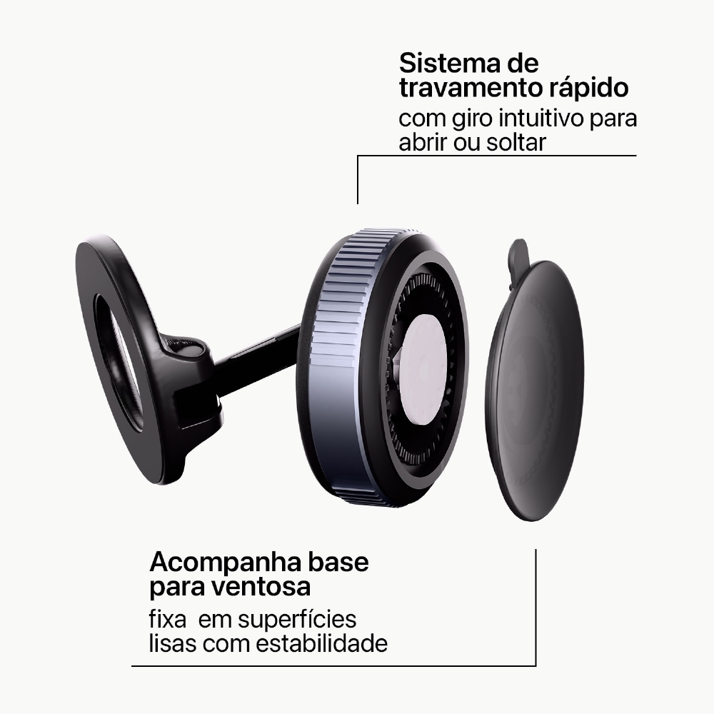 Mag Lock
 - Suporte Magnético com ventosa