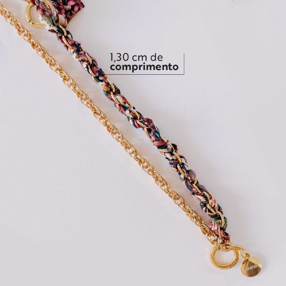 Cordão + Alça Lenço 1.3m Liberty Ava E Deco
