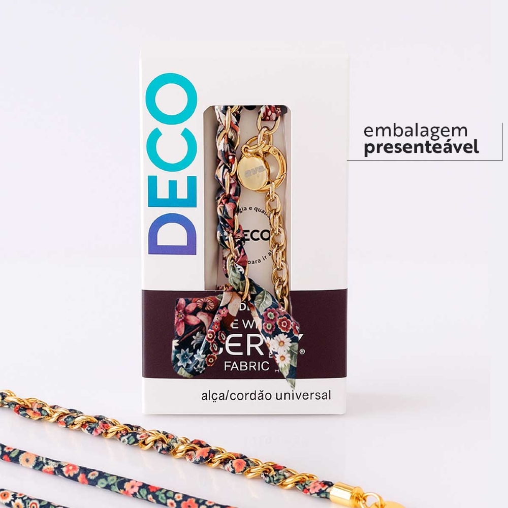 Cordão + Alça Lenço 1.3m Liberty Ava E Deco
