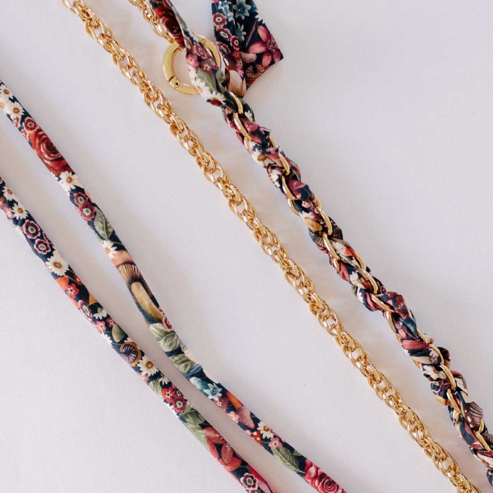 Cordão + Alça Lenço 1.3m Liberty Ava E Deco