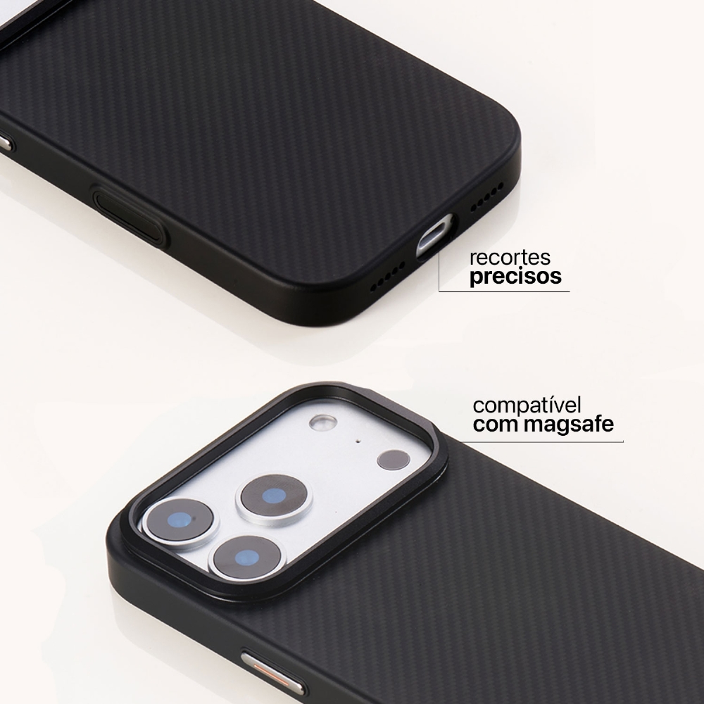 Capa Fibra Aramida Iphone 17 Pro - Magsafe