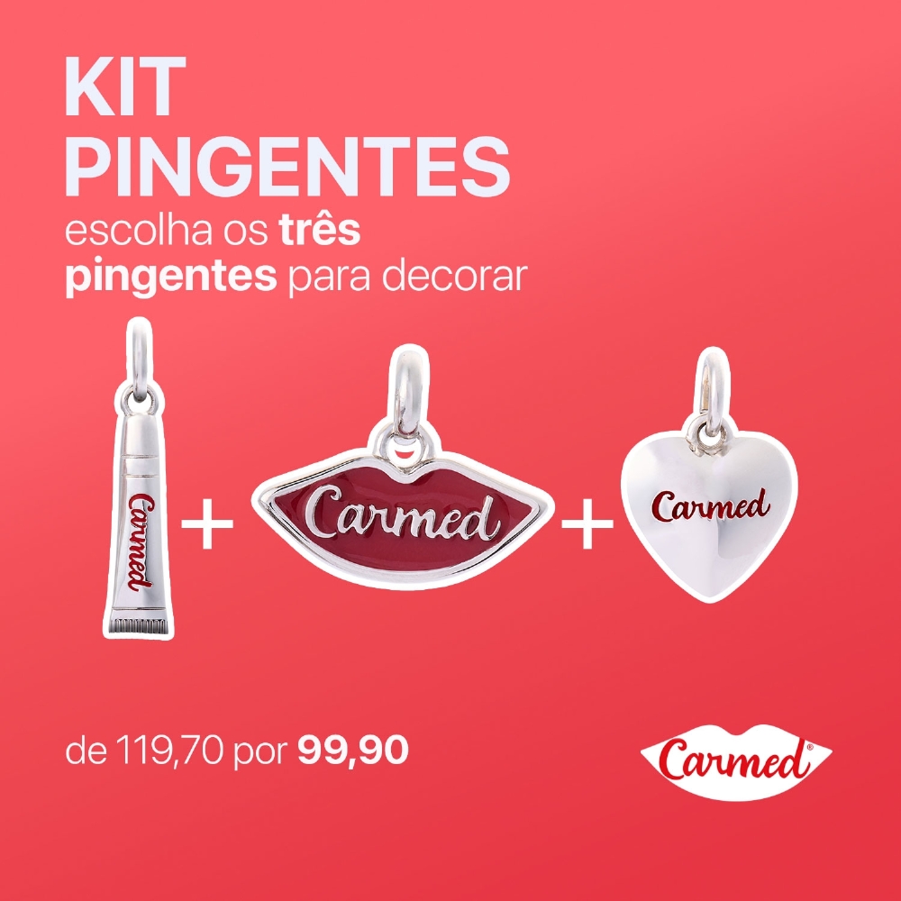 Kit 3 Pingentes Carmed + Deco