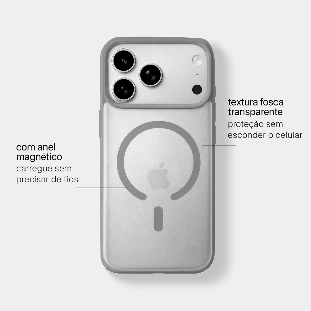 Capa Fosca Magnética Iphone 17 Pro