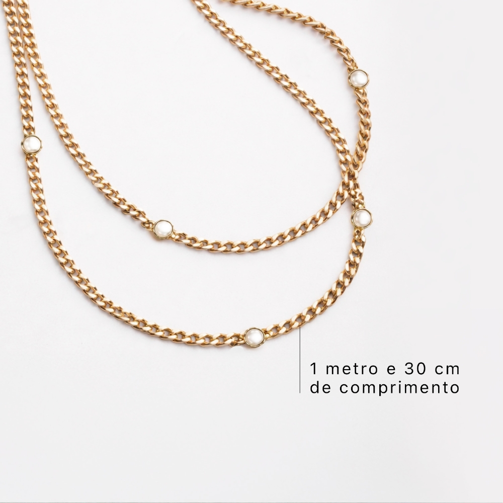 Cordão Perola Pendente 1.3m