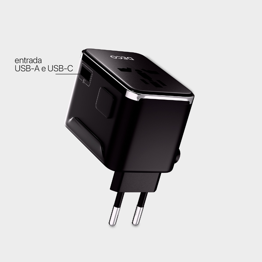 Carregador Universal 70w Gan Para Viagens