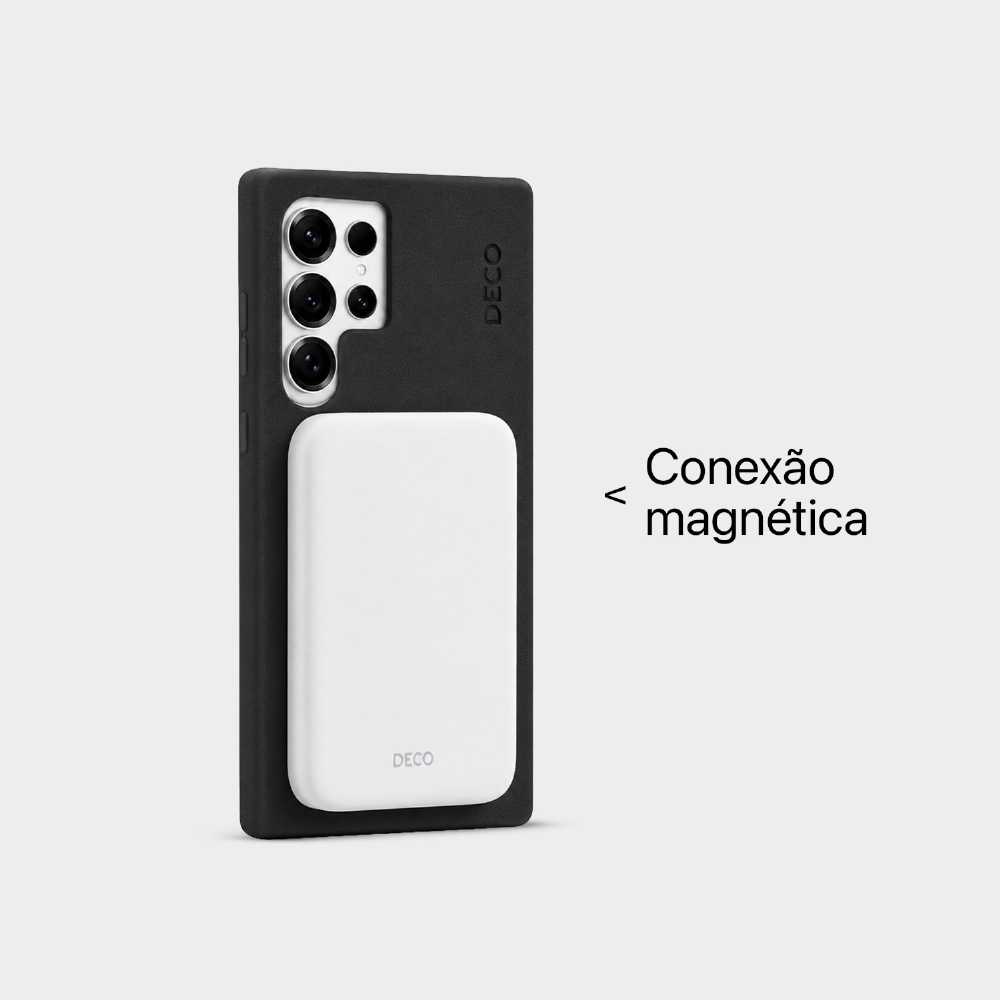 Capa Magsafe Couro Galaxy S25 Ultra
