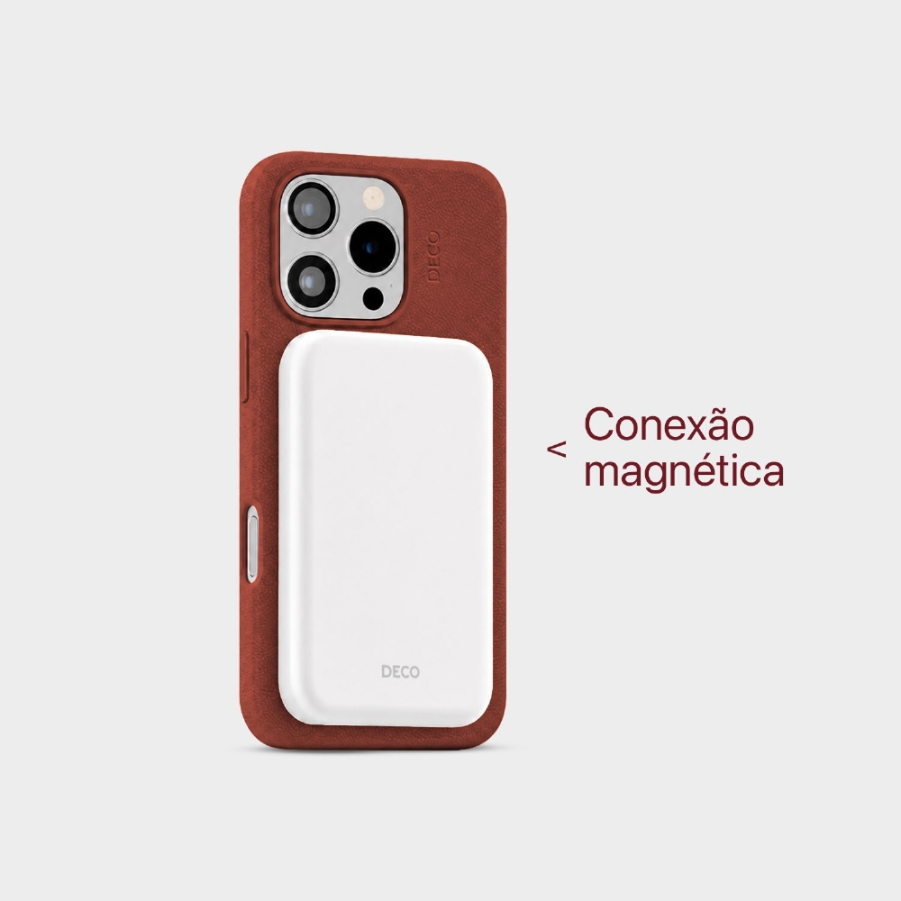 Capa Corino Magnética Iphone 16 Pro Max - Mocha Latte