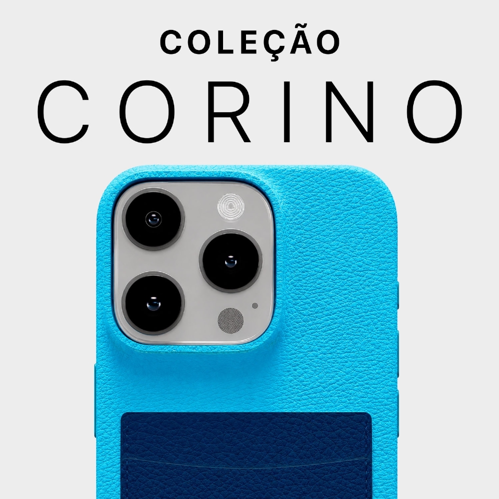 Capa De Corino Com Porta Cartões Iphone 14 Pro Max