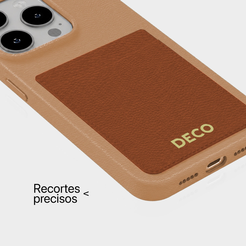 Capa De Corino Com Porta Cartões Iphone 14 Pro Max