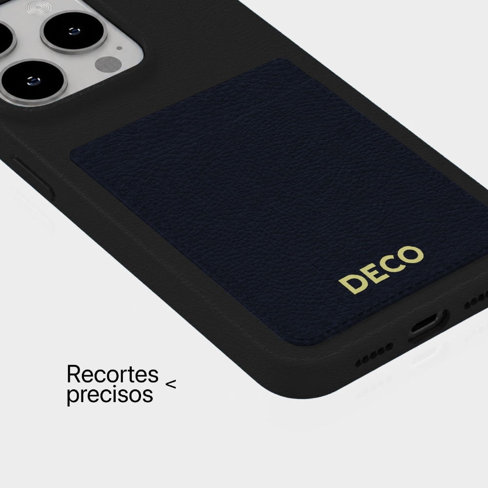 Capa De Corino Com Porta Cartões Iphone 14 Pro Max