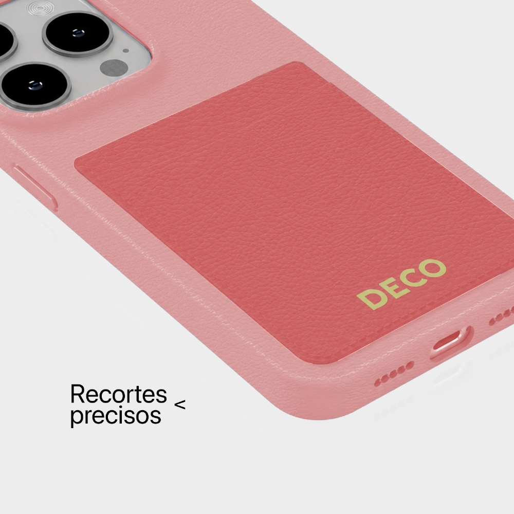 Capa De Corino Com Porta Cartões Iphone 14 Pro Max