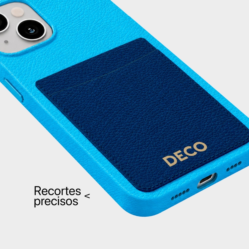 Capa De Corino Com Porta Cartões Iphone 13 / 14