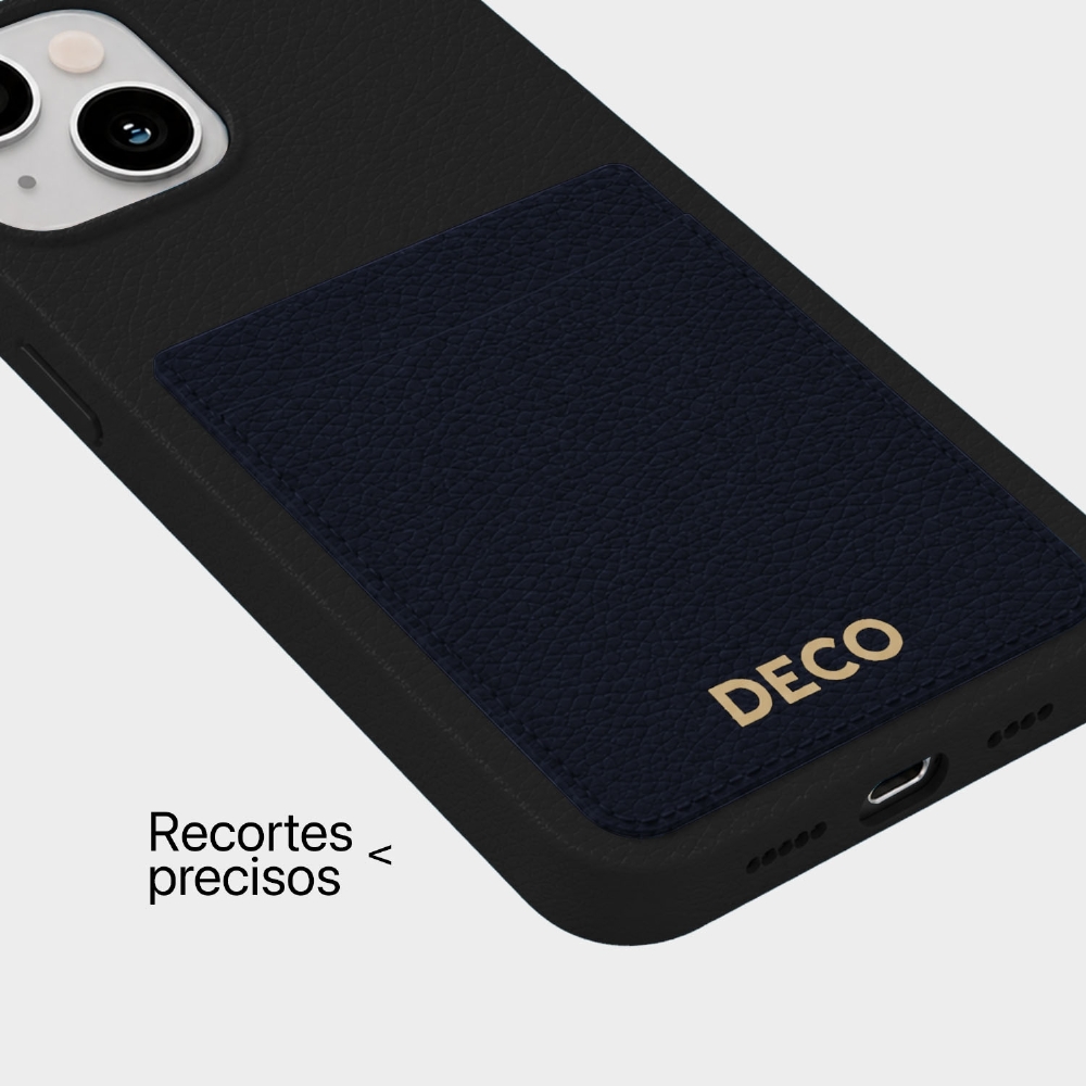 Capa De Corino Com Porta Cartões Iphone 13 / 14