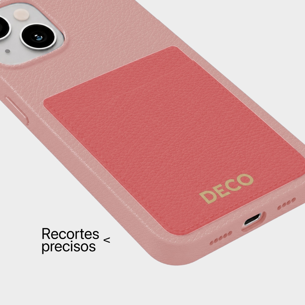 Capa De Corino Com Porta Cartões Iphone 13 / 14