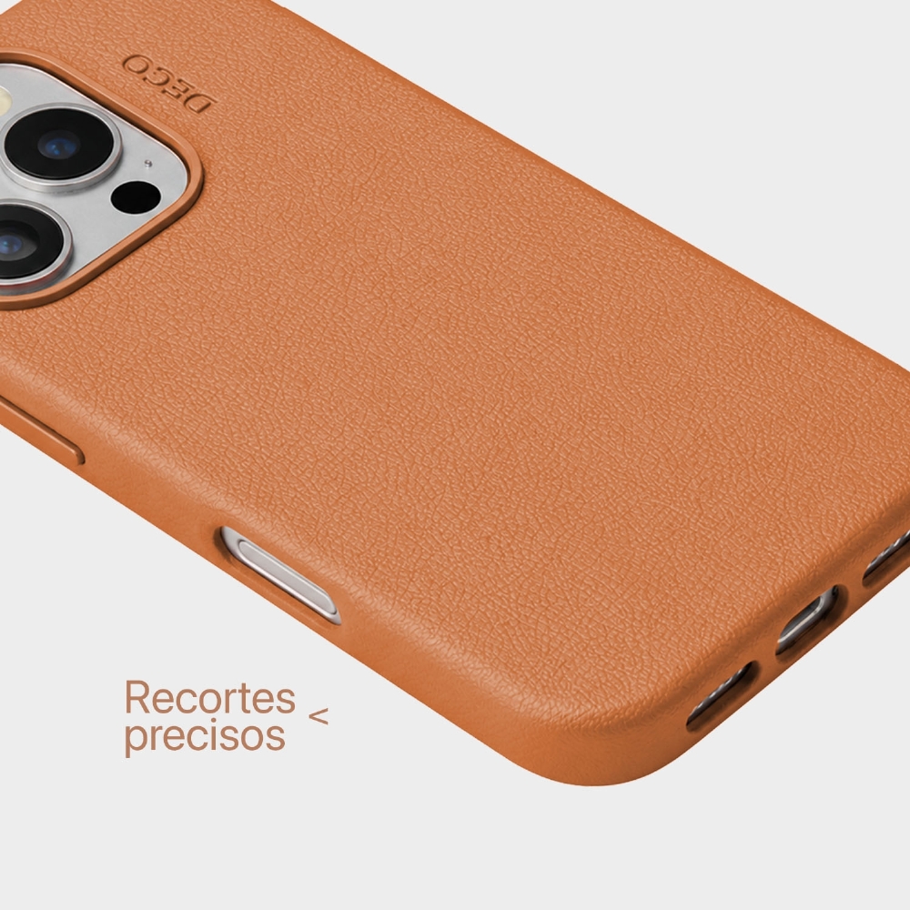 Capa Corino Magnética Iphone 15 Pro Max - Mocha Latte