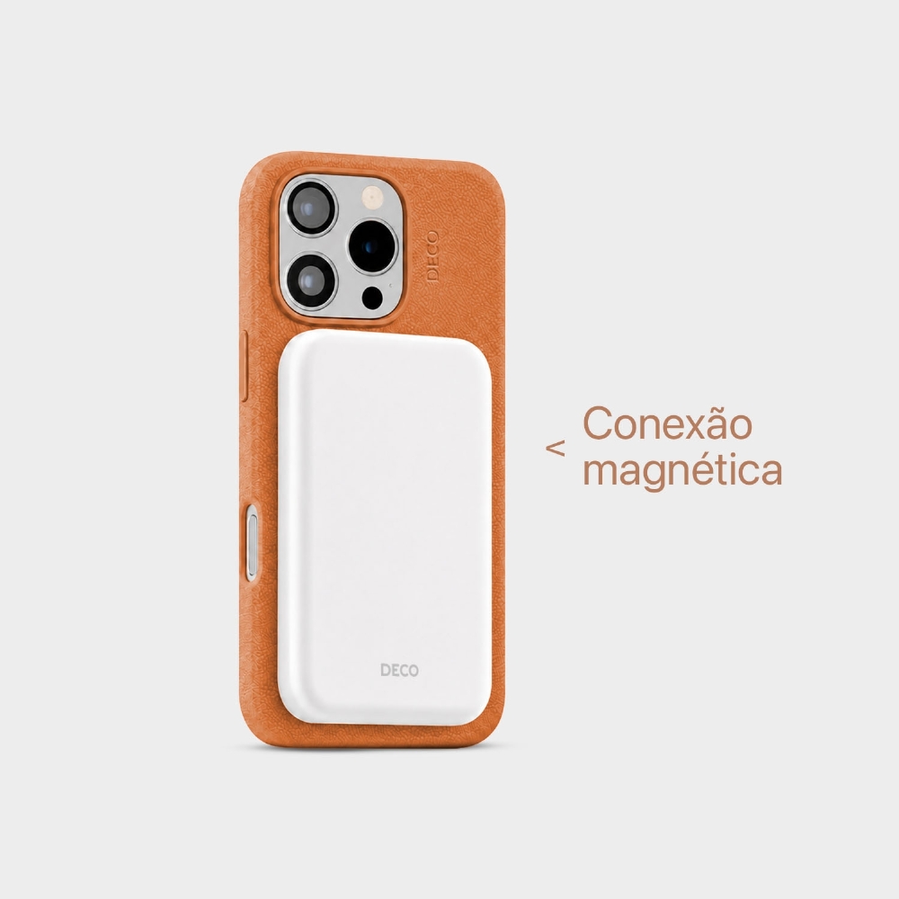 Capa Corino Magnética Iphone 15 Pro Max - Mocha Latte